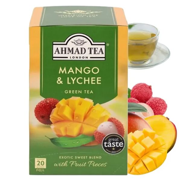 Zielona herbata ekspresowa Mango & Liczi Ahmad Tea
